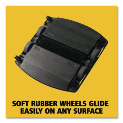 Floor And Carpet Sweeper, 44" Handle, Black/gray