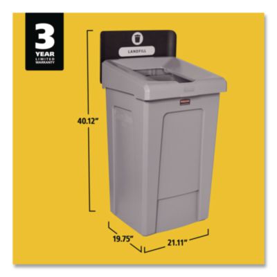 Slim Jim Recycling Station 1-Stream, Landfill Recycling Stat