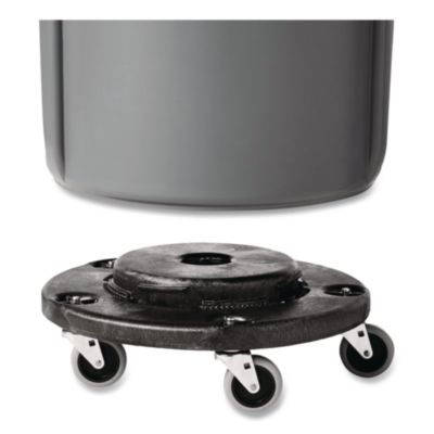 Brute Round Twist On/Off Dolly, 250 lb Capacity, 18" dia x 6