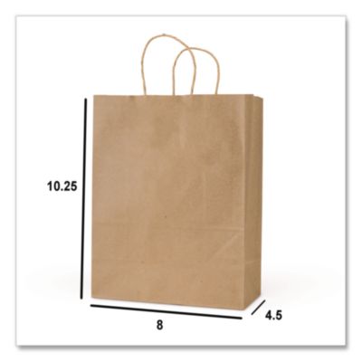 Get Reddi Paper Bags, Pulse Size, 60# Basis Weight, Twisted