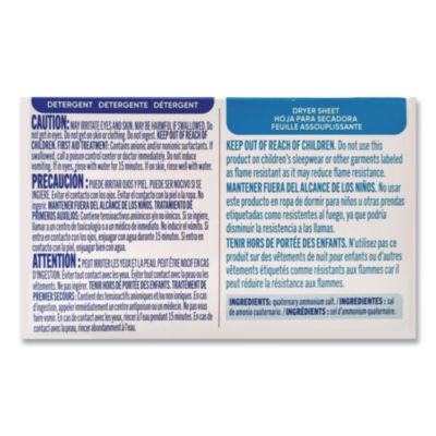 Free Clear HE Liquid Laundry Detergent/Dryer Sheet Dual Vend