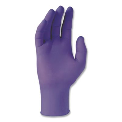 PURPLE NITRILE Exam Gloves, Powder-Free, Large, 6 mil Thick,