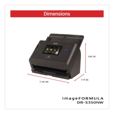 imageFORMULA DR-S350NW, 600 dpi Optical Resolution, 60-Sheet