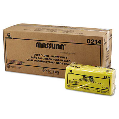 Masslinn Dust Cloths, 1-Ply, 24 x 40, Unscented, Yellow, 25/