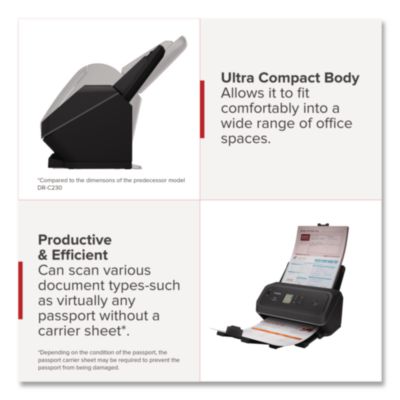 imageFORMULA DR-C340, 600 dpi Optical Resolution, 100-Sheet