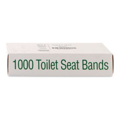 Sani/Shield Printed Toilet Seat Band, 16 x 1.5, Blue/White,