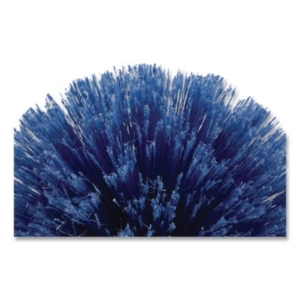 Flo-Pac Round Duster with Soft Flagged PVC Bristles, 7", Blu