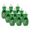 Dish Soap Liquid, Green Scent, 32.5 oz Bottle, 9/Carton