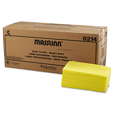 Masslinn Dust Cloths, 1-Ply, 24 x 40, Unscented, Yellow, 25/