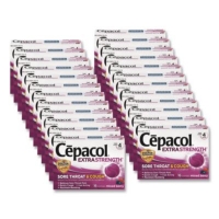 Extra Strength Sore Throat and Cough Lozenges, Mixed Berry,