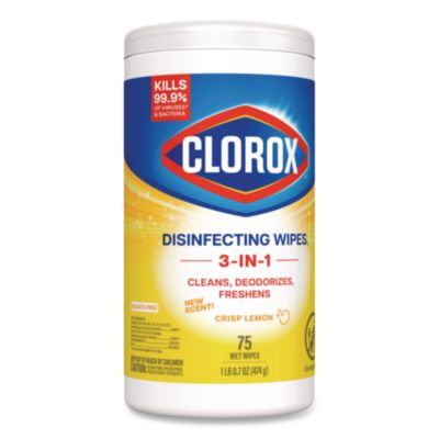 Disinfecting Wipes, Bleach Free Cleaning Wipes, 1-Ply, 7 x 7