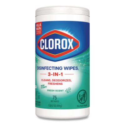Disinfecting Wipes, Bleach Free Cleaning Wipes, 1-Ply, 7 x 8