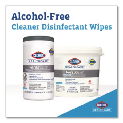 VersaSure Cleaner Disinfectant Wipes, 1-Ply, 6 x 5, Fragranc