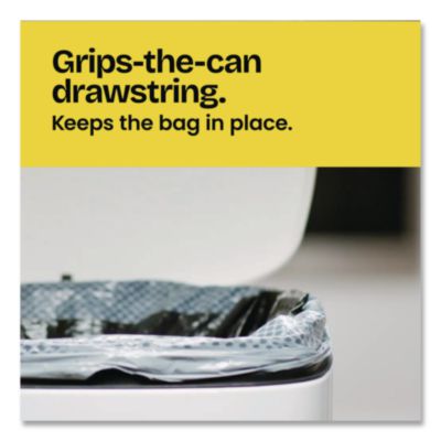 ForceFlex Kitchen Drawstring Trash Bags, 13 gal, Fresh Clean