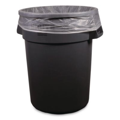 High-Density Waste Can Liners, 45 gal, 14 mic, 40" x 48", Na