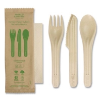 NoTree Cutlery, Light Mediumweight, Fork/Knife/Spoon/Napkin,