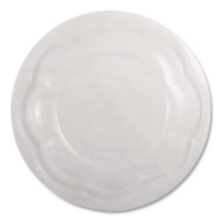 PLA Salad Bowl Lids, 6.8" dia x 0.8" h, Clear, Plastic, 600/