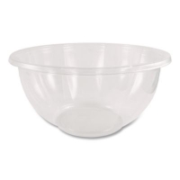PLA Salad Bowls, 32 oz, 6.7" dia x 3.3" h, Clear, Plastic, 6