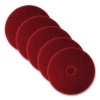 Low-Speed Buffer Floor Pads 5100, 14" Diameter, Red, 5/carto