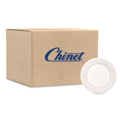Paper Dinnerware, Plate, 10.5" Dia, White, 500/carton