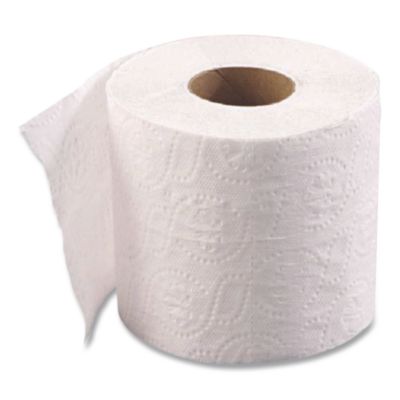 Small Roll Bath Tissue, Septic Safe, 1-Ply, White, 1,000 She