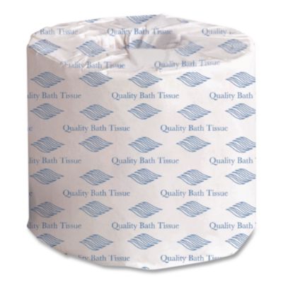 Small Roll Bath Tissue, Septic Safe, 1-Ply, White, 1,000 She