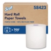100% Recycled Hard Roll Paper Towels, 1-Ply, 8" x 700 ft, Wh