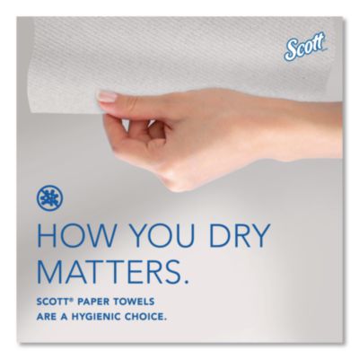 100% Recycled Hard Roll Paper Towels, 1-Ply, 8" x 700 ft, Wh