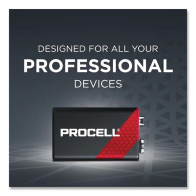 Professional Alkaline 9V Batteries, 72/Carton