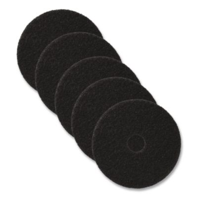 Stripping Pad, 17" Diameter, Black, 5/Carton