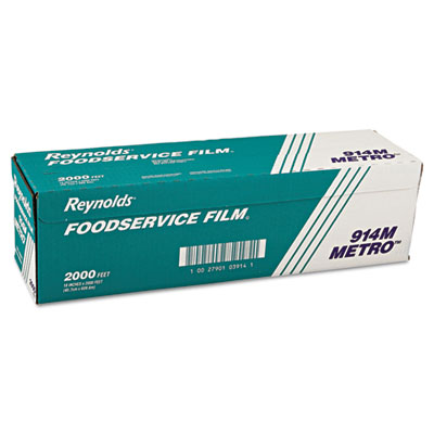 Metro Light-Duty PVC Film Roll with Cutter Box, 18" x 2,000