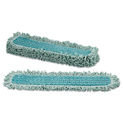 Hygen Microfiber Fringed Dust Mop Pad, 24w X 9d, Green
