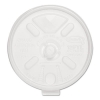 Lift n' Lock Plastic Hot Cup Lids, With Straw Slot, Fits 10