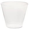 Comet Plastic Tumbler, Squat, 5 oz, Clear, 50/Pack, 20 Packs