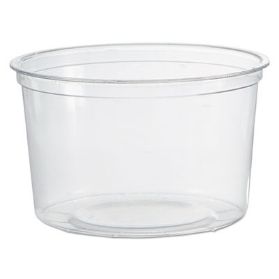 Deli Containers, 16 oz, Clear, Plastic, 50/Pack, 10 Packs/Ca
