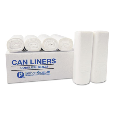 High-Density Commercial Can Liners, 7 gal, 6 mic, 20" x 22",