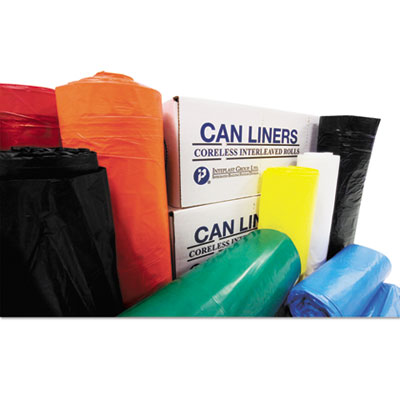 High-Density Commercial Can Liners, 60 gal, 16 mic, 38" x 60