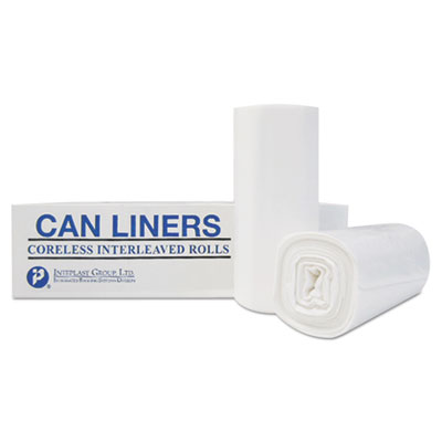 High-Density Commercial Can Liners, 30 gal, 9.91 mic, 30" x