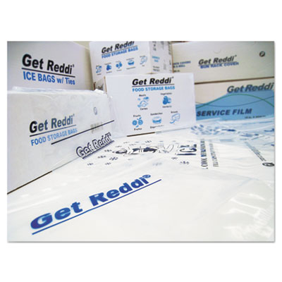 Food Bags, 1.13 gal, 8" x 3" x 15", Clear, 1,000/Carton