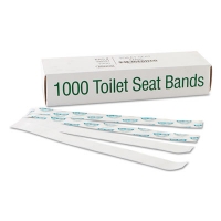 Sani/Shield Printed Toilet Seat Band, 16 x 1.5, Blue/White,