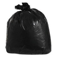 Low-Density Can Liners, 33 gal, 1.25 mil, 33" x 39", Black,