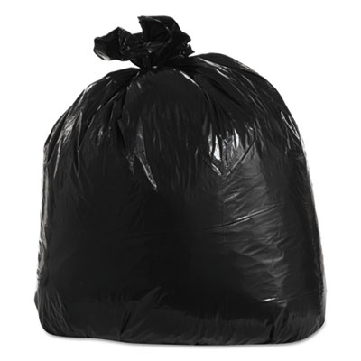 Low-Density Can Liners, 33 gal, 1.25 mil, 33" x 39", Black,