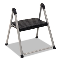 Folding Step Stool, 1-Step, 200 Lb Capacity, 9.9" Working He