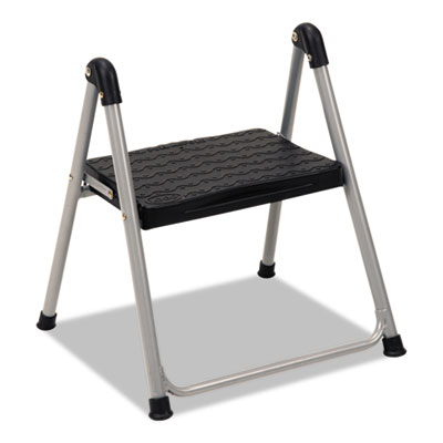 Folding Step Stool, 1-Step, 200 Lb Capacity, 9.9" Working He