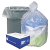 Can Liners, 60 gal, 14 mic, 38" x 60", Natural, 20 Bags/Roll