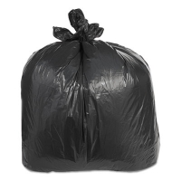 Low-Density Can Liners, 60 gal, 2.4 mil, 38" x 58", Black, F