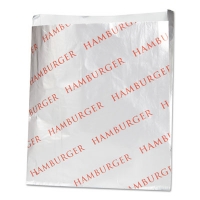 Foil Single-Serve Bags, Hamburger Labeling, 6" x 0.75" x 6.5