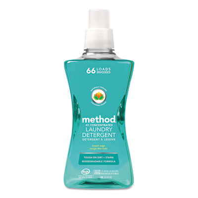 4X Concentrated Laundry Detergent, Beach Sage Scent, 53.5 oz