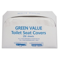 Half-Fold Toilet Seat Covers, 14.75 X 16.5, White, 5,000/car