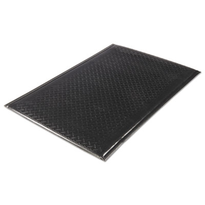 Soft Step Supreme Anti-Fatigue Floor Mat, Rectangular, Black